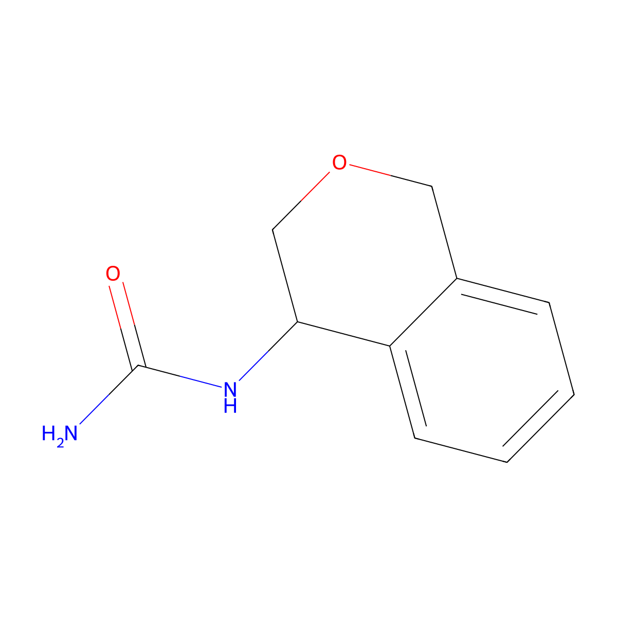 (3,4-dihydro-1H-2-benzopyran-4-yl)urea molecular structure, CAS 2408968-61-4
