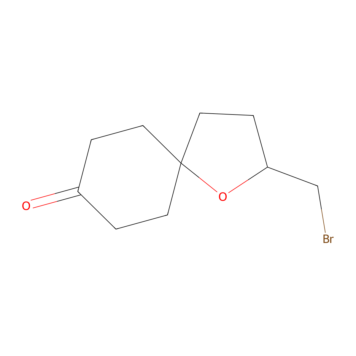 2-(Bromomethyl)-1-oxaspiro(4.5)decan-8-one molecular structure, CAS 2408968-85-2