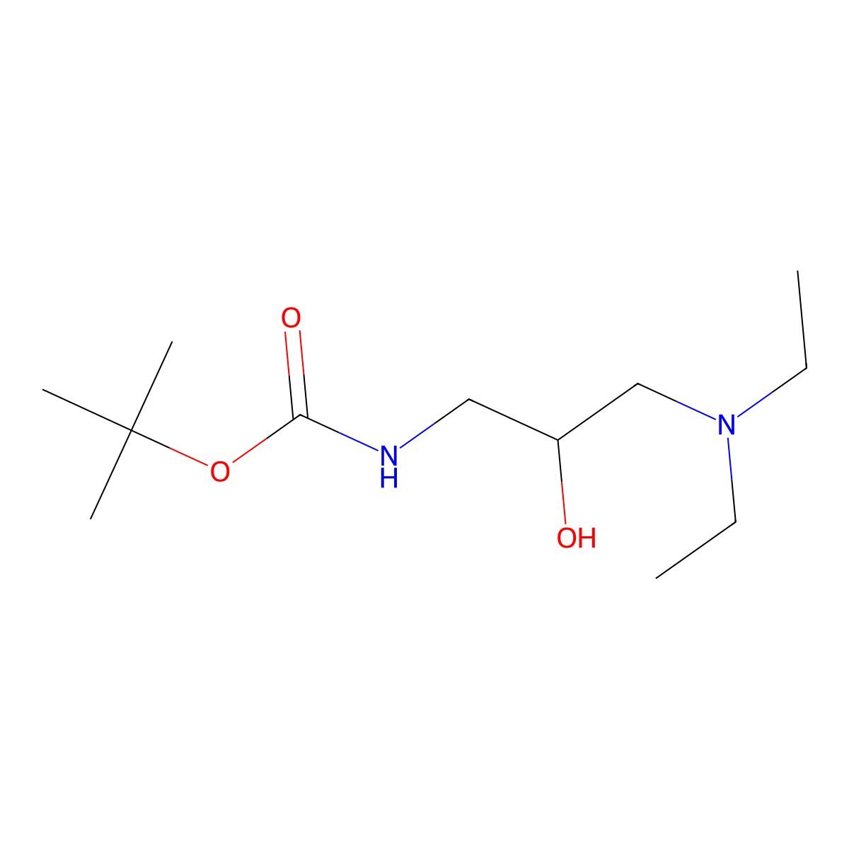 tert-butyl N-[3-(diethylamino)-2-hydroxypropyl]carbamate molecular structure, CAS 2408968-95-4
