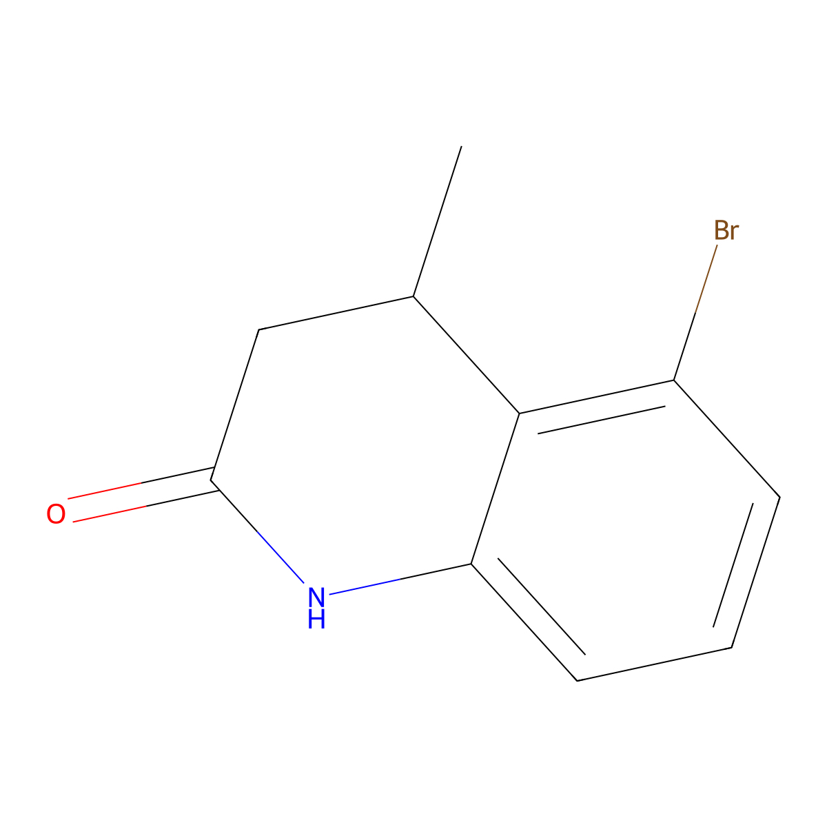 5-Bromo-4-methyl-1,2,3,4-tetrahydroquinolin-2-one molecular structure, CAS 2408969-61-7