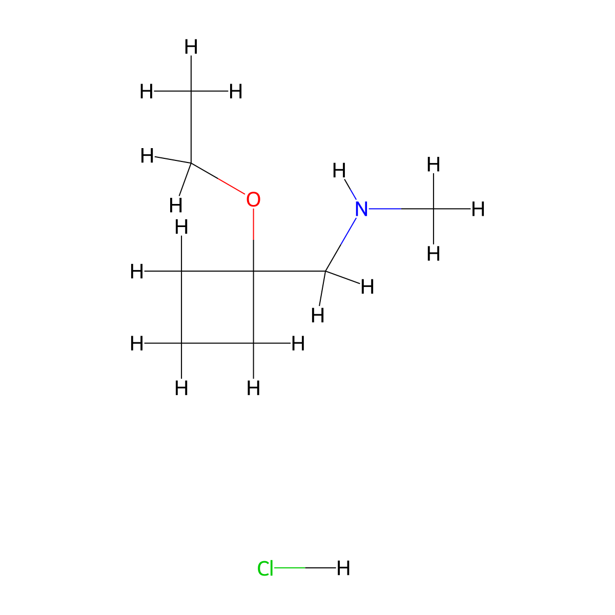 [(1-Ethoxycyclobutyl)methyl](methyl)amine hydrochloride molecular structure, CAS 2408969-81-1