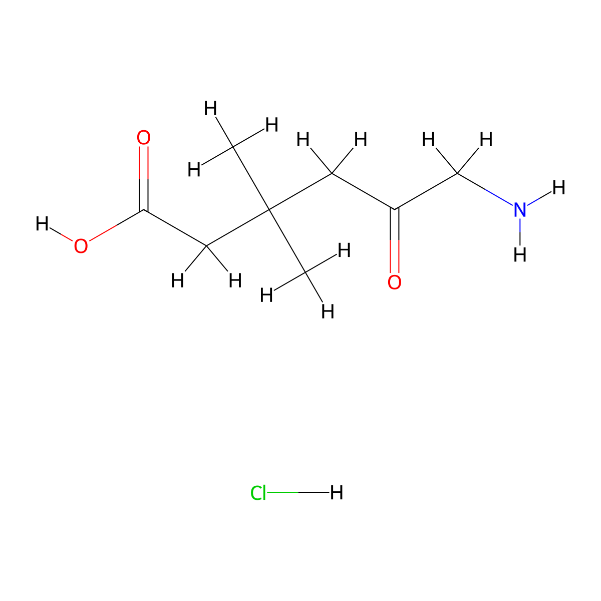 6-Amino-3,3-dimethyl-5-oxohexanoicacidhydrochloride molecular structure, CAS 2408969-95-7