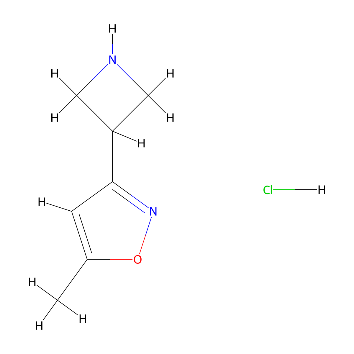 3-(Azetidin-3-yl)-5-methyl-1,2-oxazolehydrochloride molecular structure, CAS 2408970-53-4