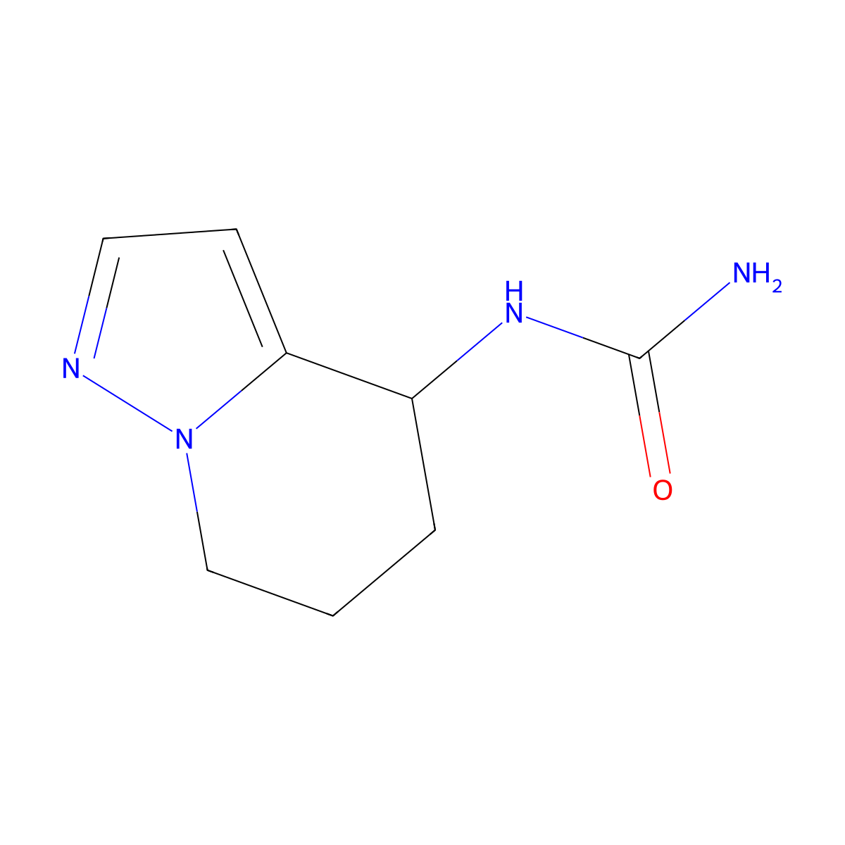 {4H,5H,6H,7H-pyrazolo[1,5-a]pyridin-4-yl}urea molecular structure, CAS 2408970-54-5