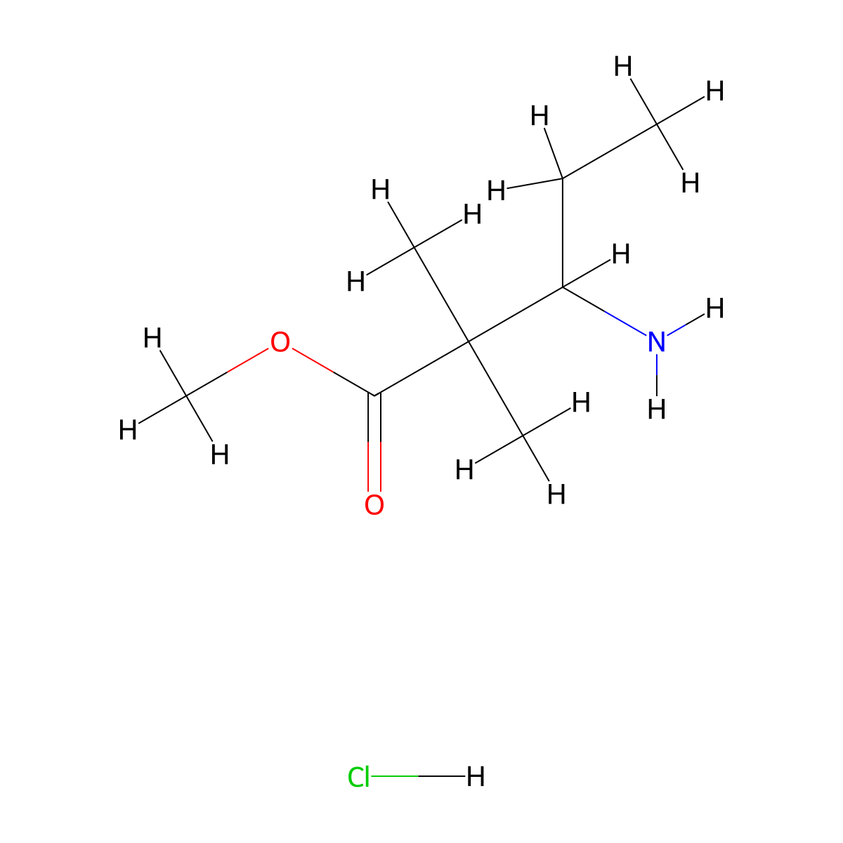 Methyl 3-amino-2,2-dimethylpentanoate hydrochloride molecular structure, CAS 2408970-69-2