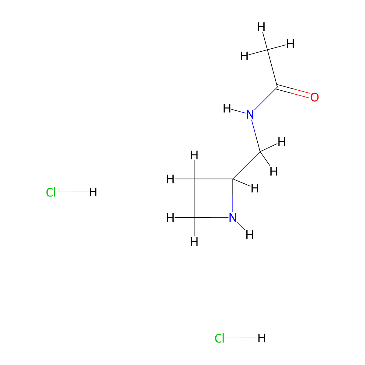 N-[(azetidin-2-yl)methyl]acetamide dihydrochloride molecular structure, CAS 2408970-71-6