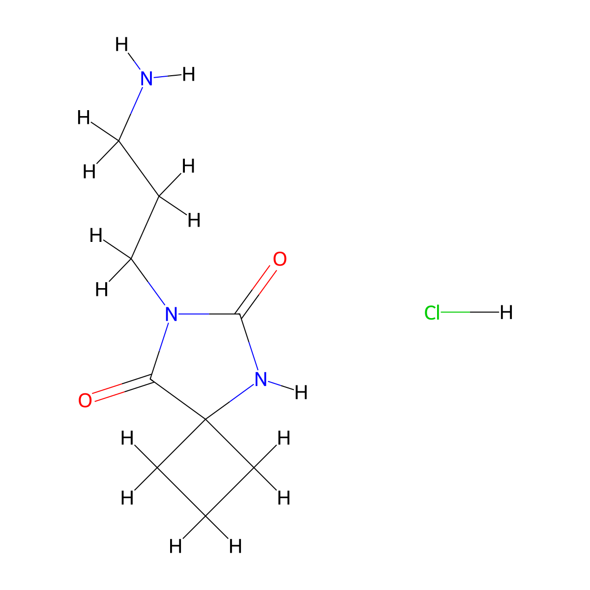7-(3-Aminopropyl)-5,7-diazaspiro(3.4)octane-6,8-dione hydrochloride molecular structure, CAS 2408971-11-7