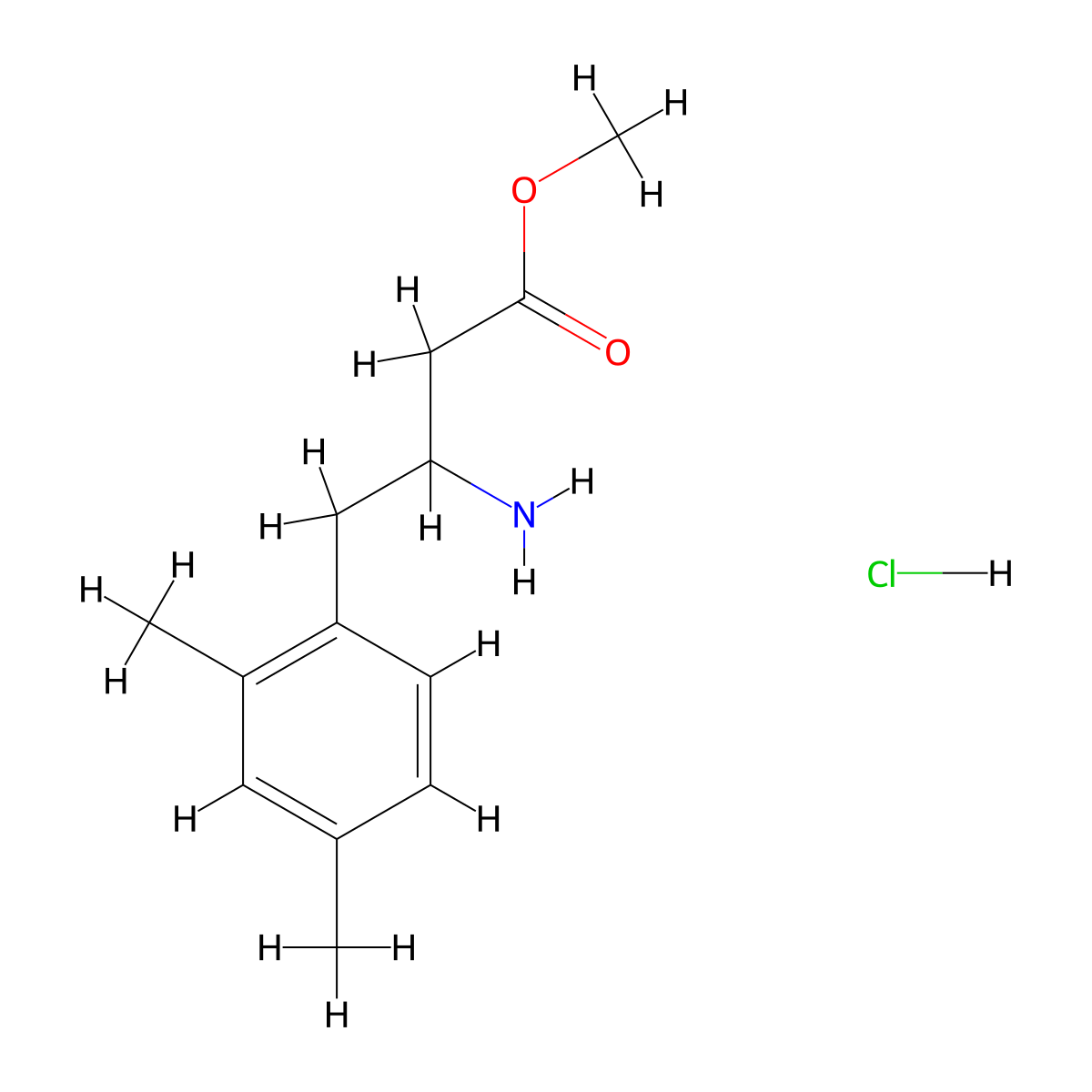 Methyl3-amino-4-(2,4-dimethylphenyl)butanoatehydrochloride molecular structure, CAS 2408971-13-9