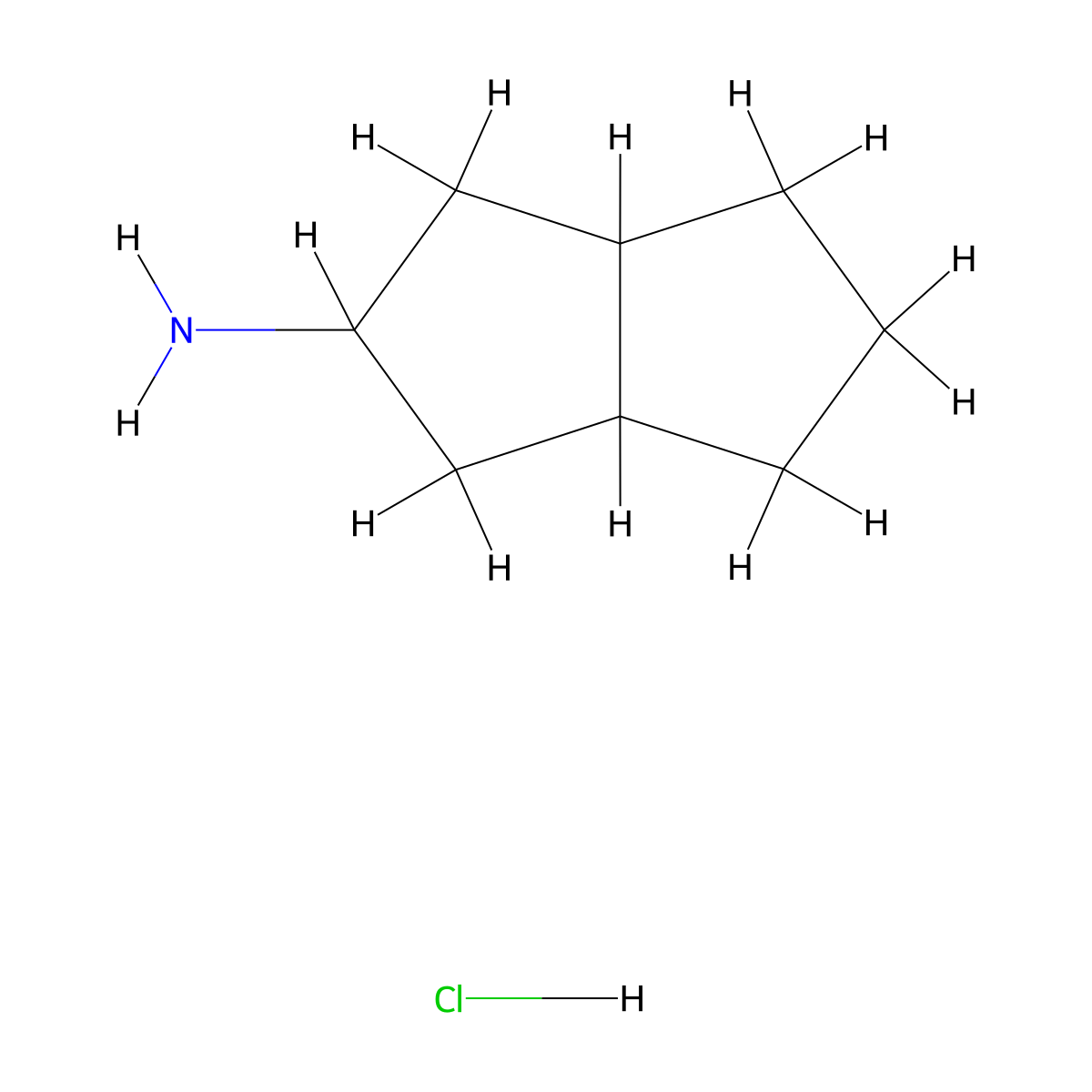 Octahydropentalen-2-amine hydrochloride molecular structure, CAS 2408971-51-5