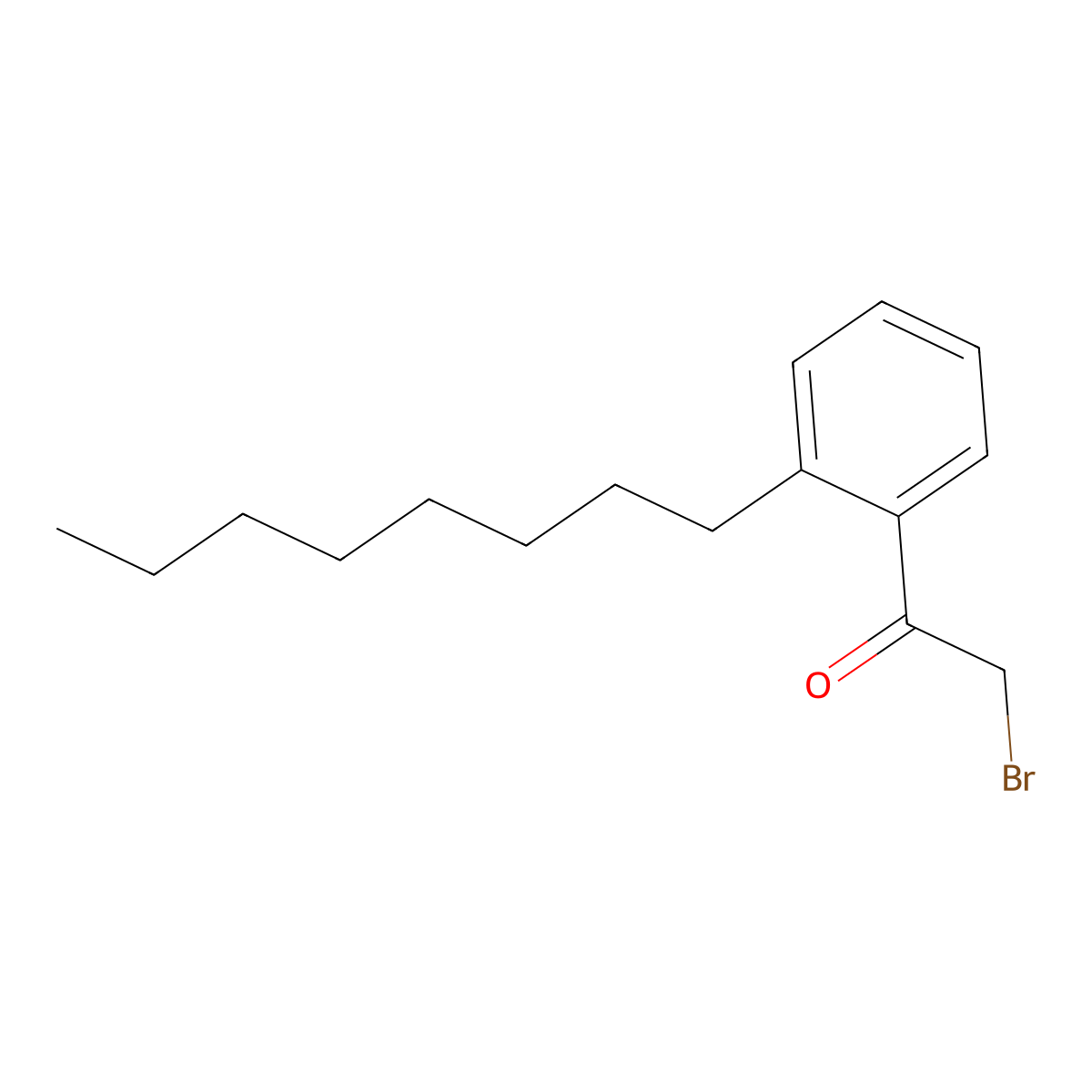 2-Bromo-1-(2-octylphenyl)ethan-1-one molecular structure, CAS 2408971-69-5
