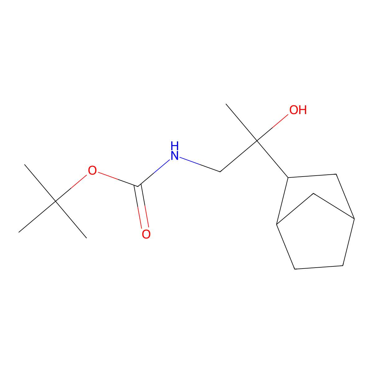 tert-butyl N-(2-{bicyclo[2.2.1]heptan-2-yl}-2-hydroxypropyl)carbamate molecular structure, CAS 2408972-31-4