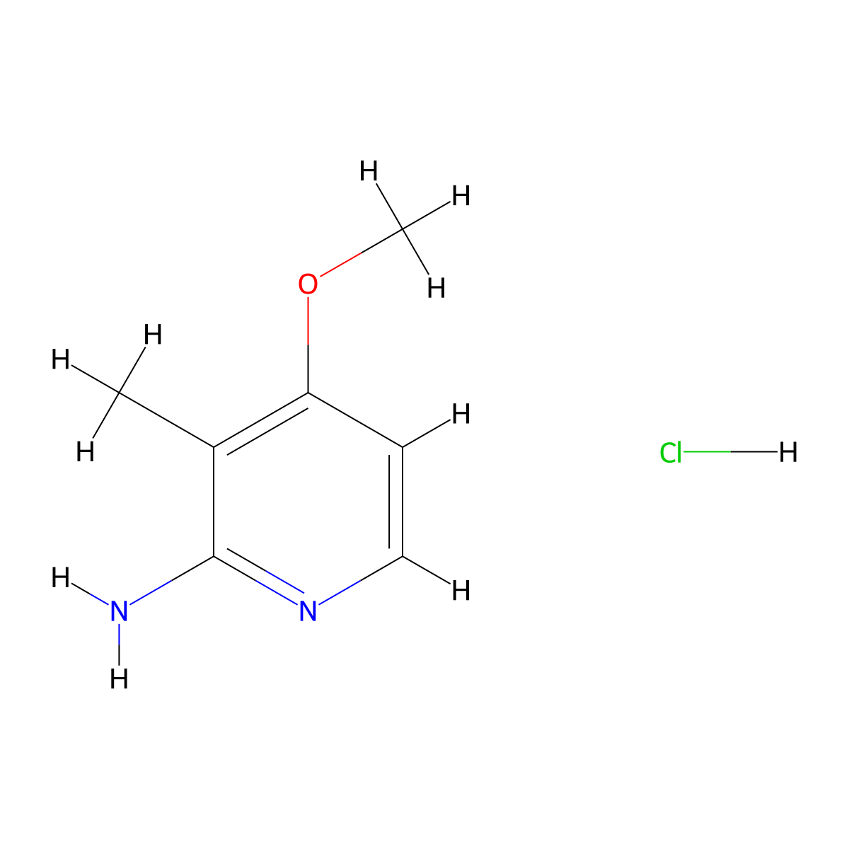 4-Methoxy-3-methylpyridin-2-aminehydrochloride molecular structure, CAS 2408972-63-2
