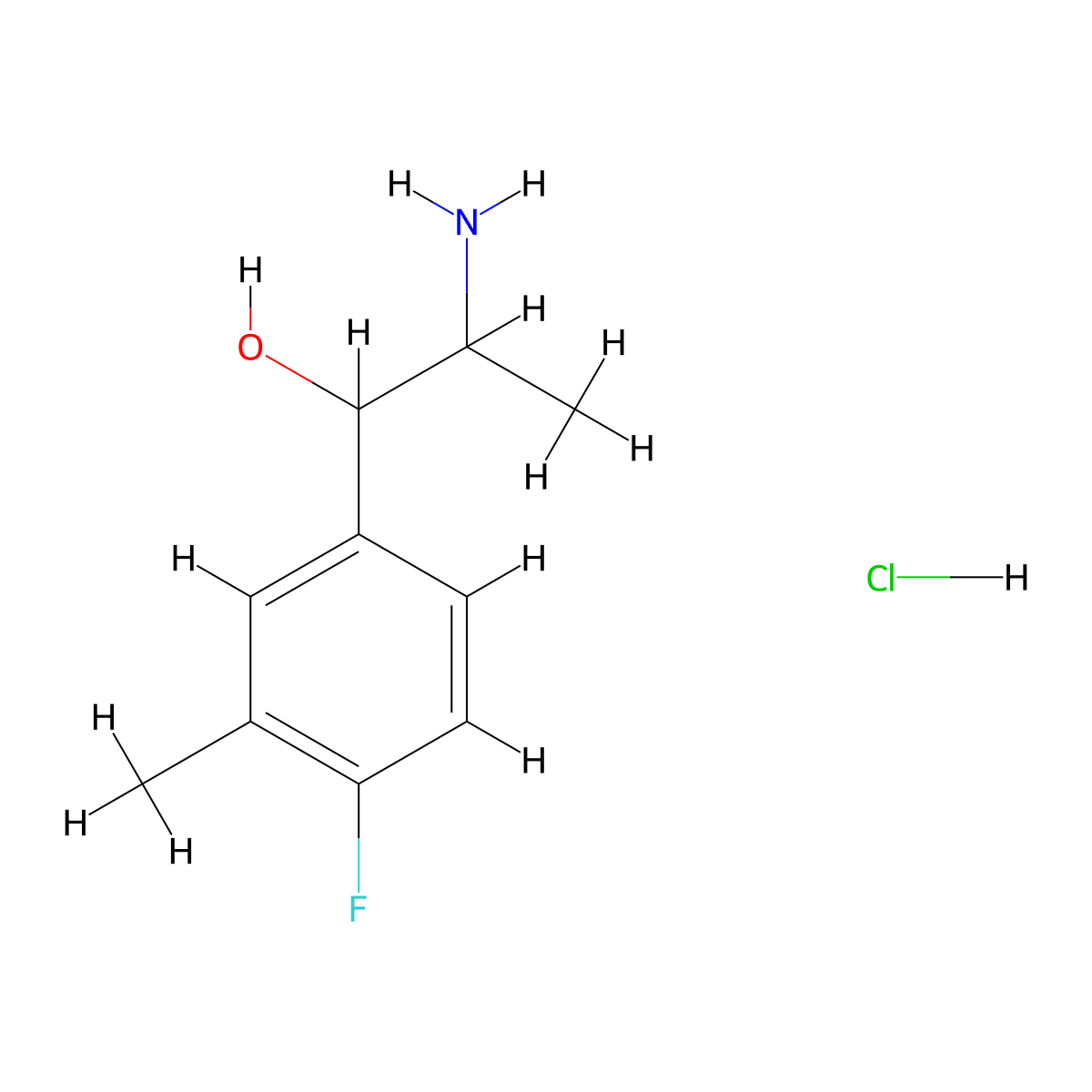 2-Amino-1-(4-fluoro-3-methylphenyl)propan-1-ol hydrochloride molecular structure, CAS 2408972-83-6