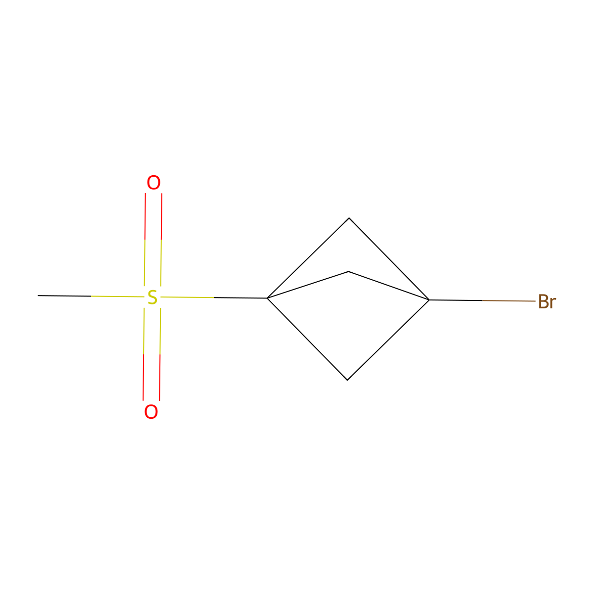 1-Bromo-3-(methylsulfonyl)bicyclo[1.1.1]pentane molecular structure, CAS 2408972-84-7