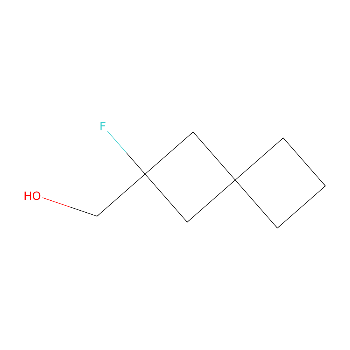 {2-Fluorospiro[3.3]heptan-2-yl}methanol molecular structure, CAS 2408972-91-6