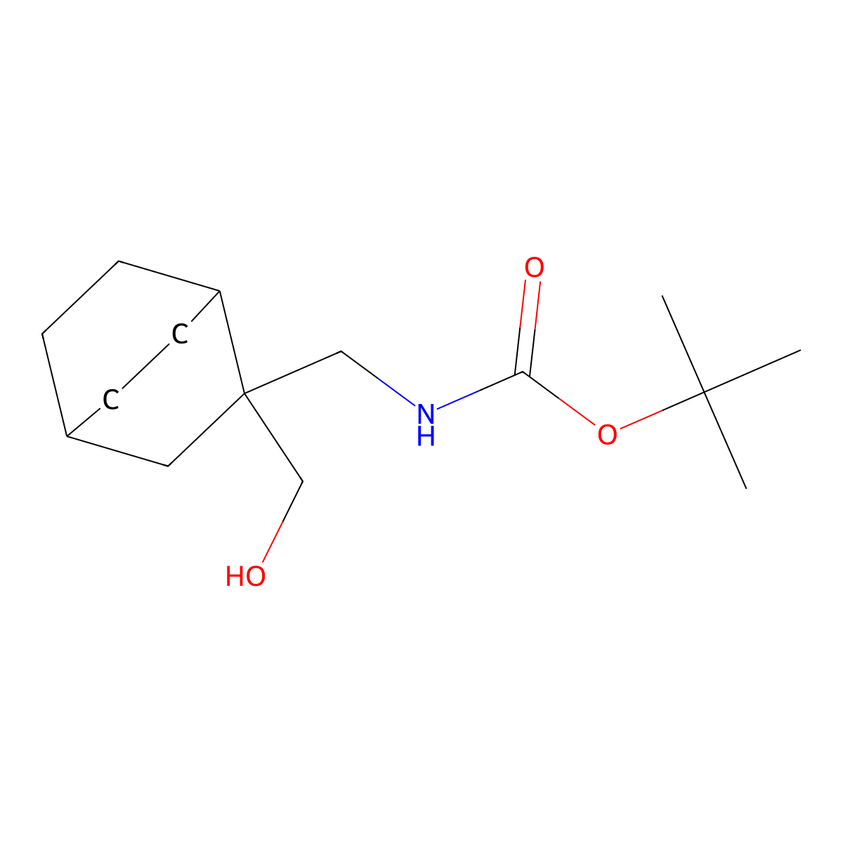 tert-butyl N-{[2-(hydroxymethyl)bicyclo[2.2.2]octan-2-yl]methyl}carbamate molecular structure, CAS 2408972-93-8