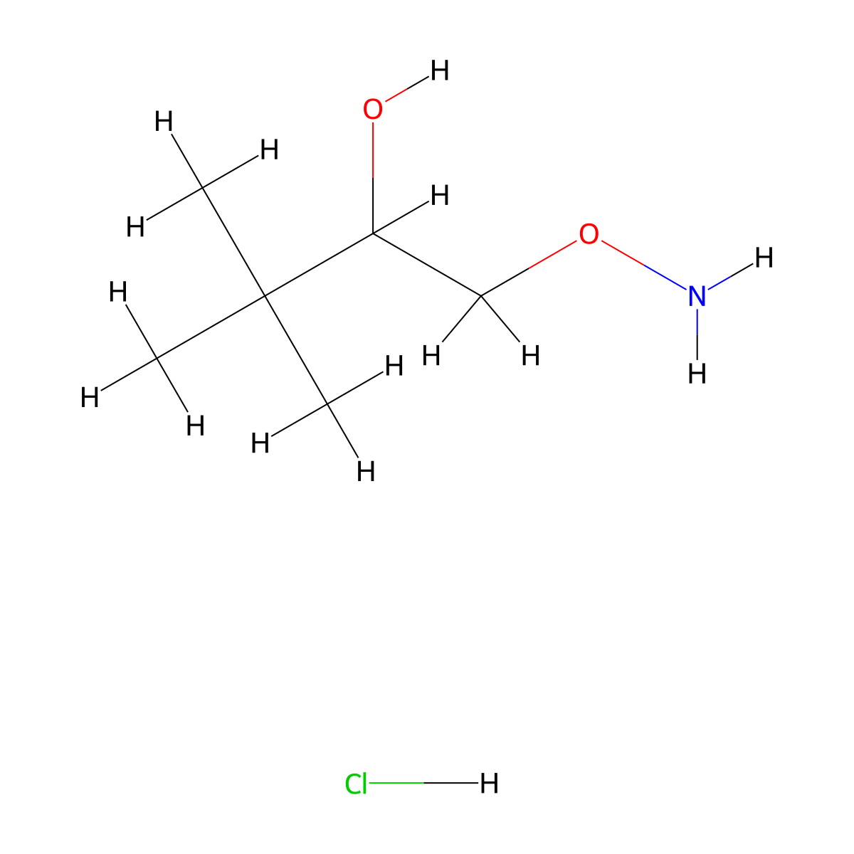 1-(Aminooxy)-3,3-dimethylbutan-2-olhydrochloride molecular structure, CAS 2408973-08-8