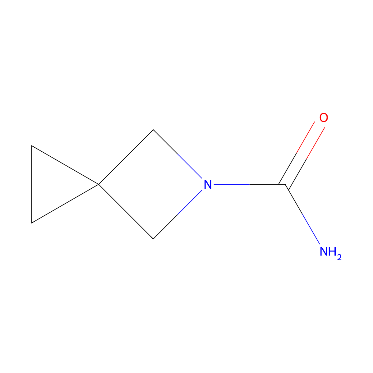 5-Azaspiro[2.3]hexane-5-carboxamide molecular structure, CAS 2408973-98-6