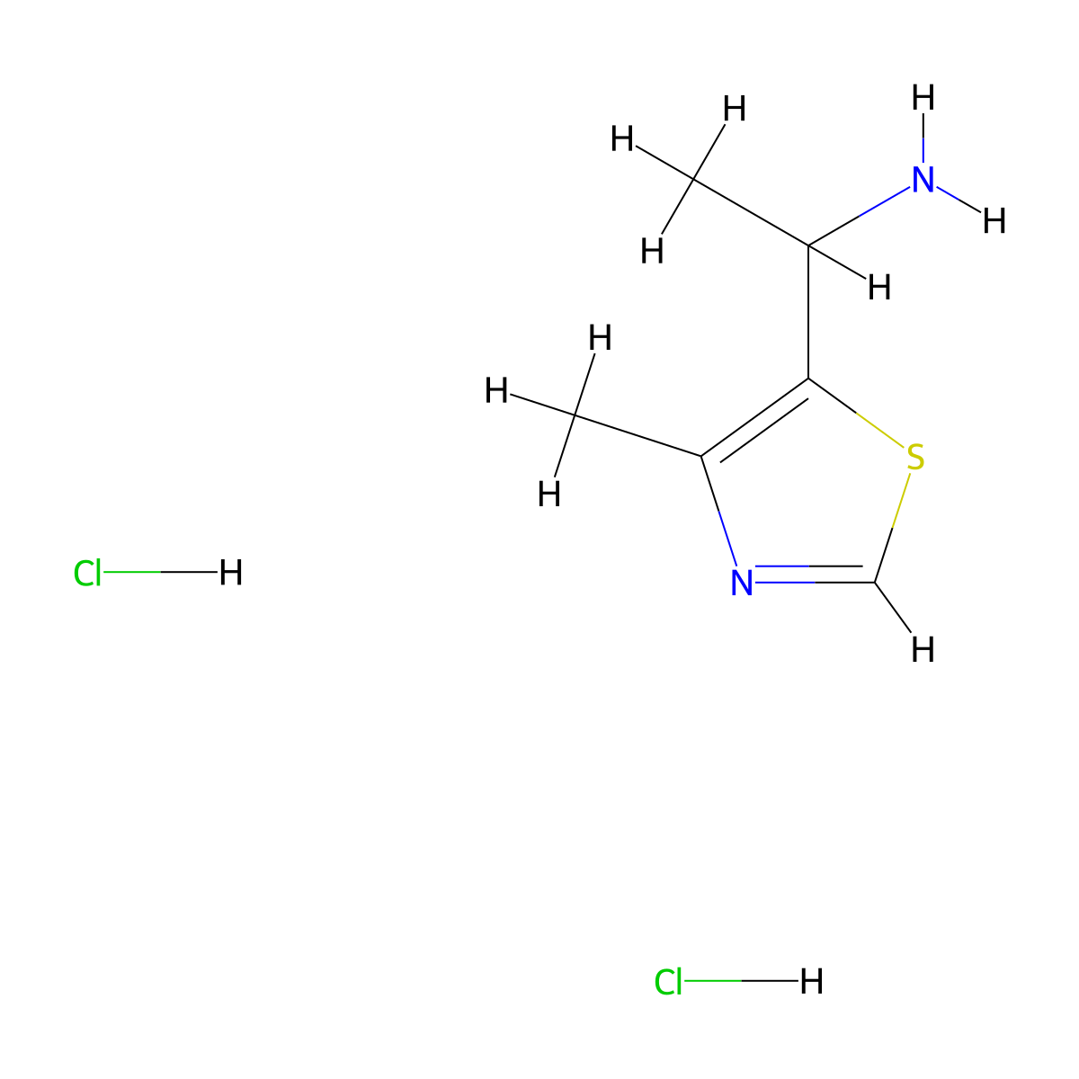 1-(4-Methyl-1,3-thiazol-5-yl)ethan-1-amine dihydrochloride molecular structure, CAS 2408974-24-1