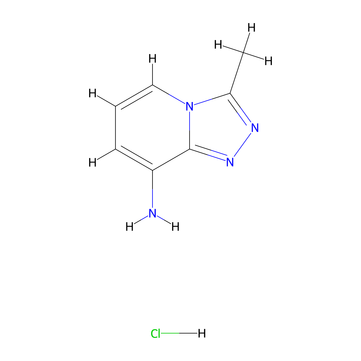 3-Methyl-[1,2,4]triazolo[4,3-a]pyridin-8-amine hydrochloride molecular structure, CAS 2408974-31-0