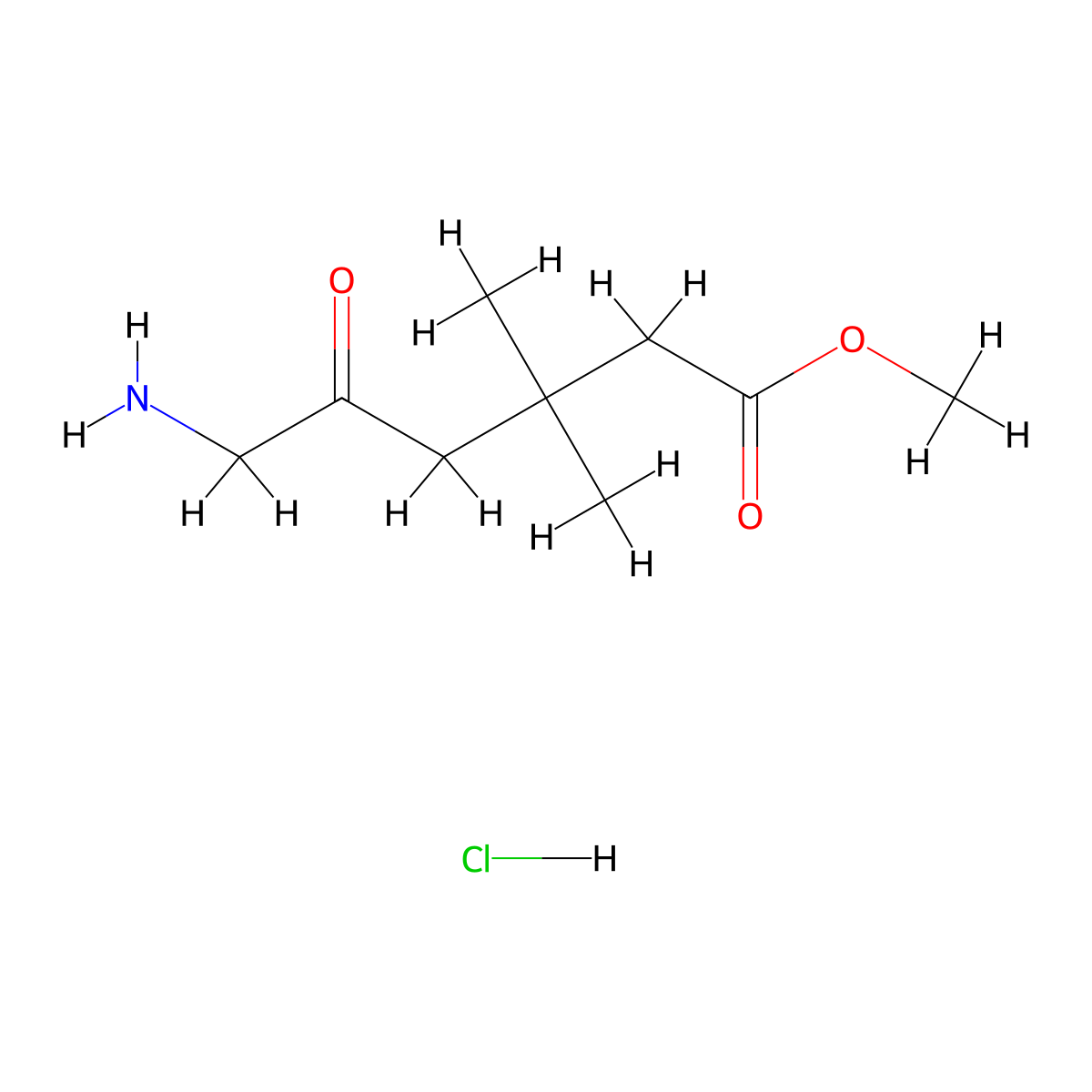 Methyl6-amino-3,3-dimethyl-5-oxohexanoatehydrochloride molecular structure, CAS 2408974-51-4