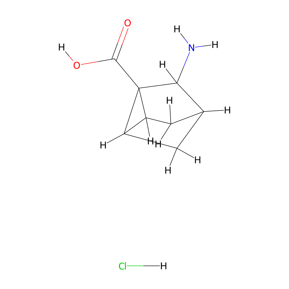 7-Aminotricyclo(2.2.1.0,2,6)heptane-1-carboxylic acid hydrochloride molecular structure, CAS 2408974-75-2