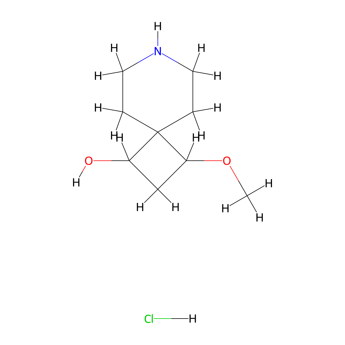3-Methoxy-7-azaspiro[3.5]nonan-1-ol hydrochloride molecular structure, CAS 2408974-76-3