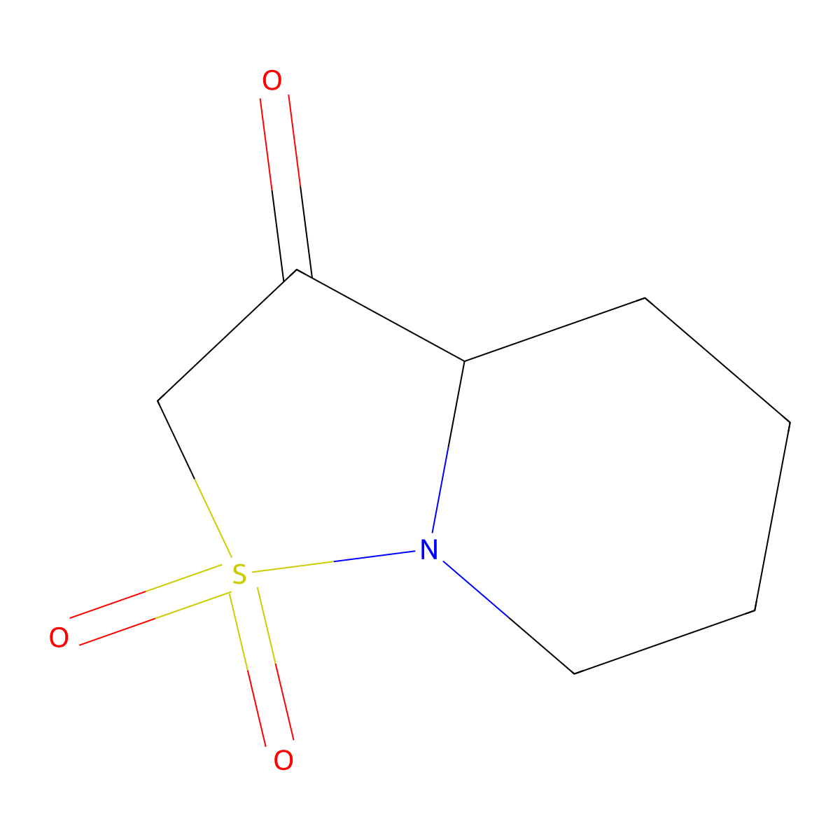 hexahydro-2H-1lambda6-[1,2]thiazolo[2,3-a]pyridine-1,1,3-trione molecular structure, CAS 2408974-79-6