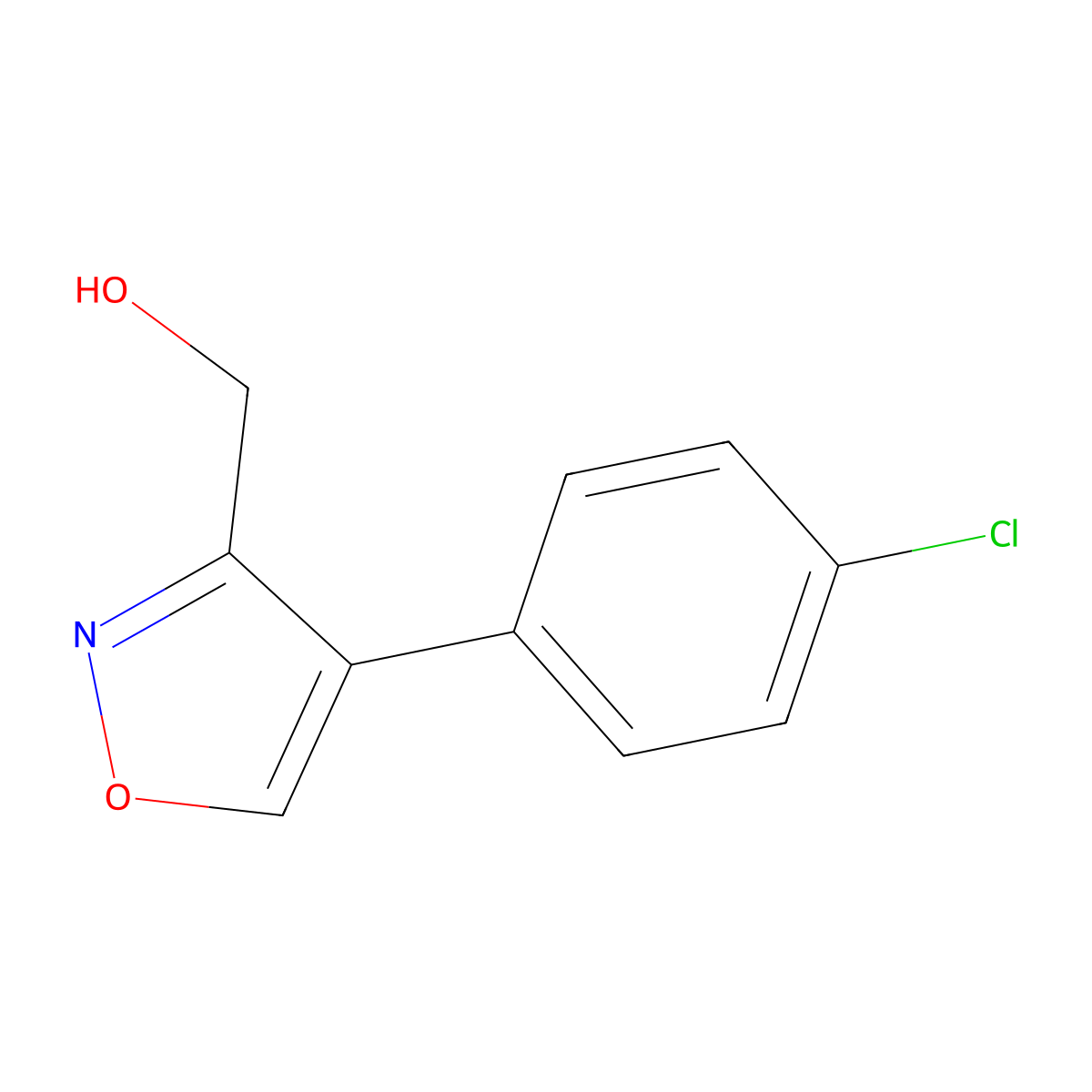 [4-(4-Chlorophenyl)-1,2-oxazol-3-yl]methanol molecular structure, CAS 2408975-37-9