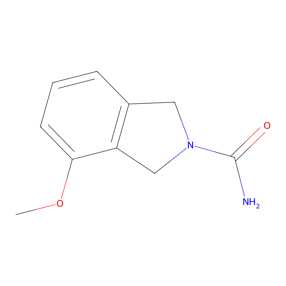 4-methoxy-2,3-dihydro-1H-isoindole-2-carboxamide molecular structure, CAS 2408975-73-3