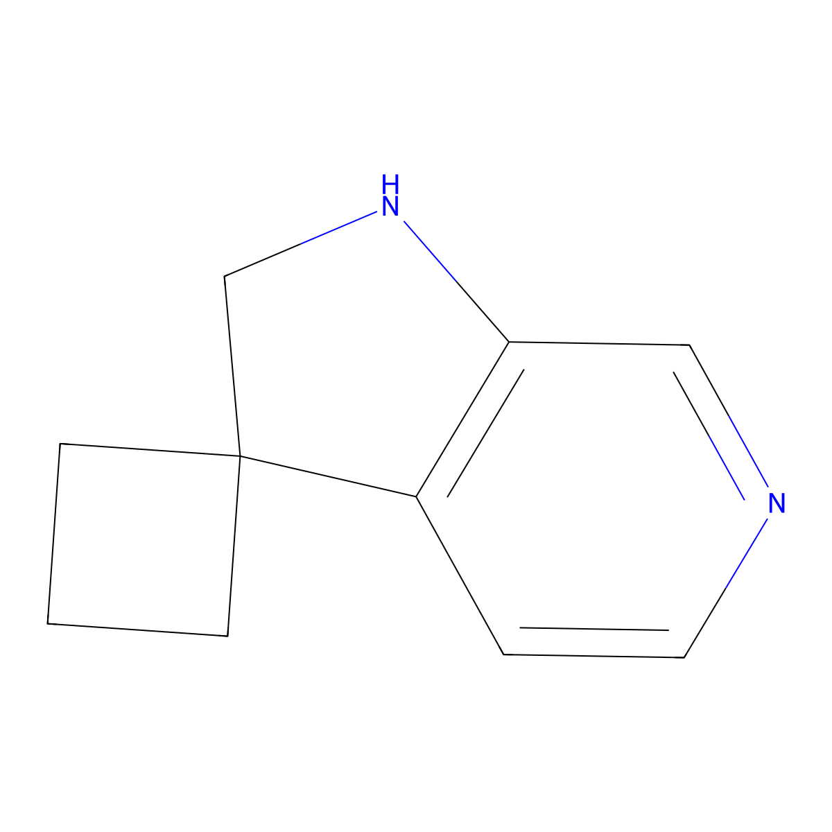 1',2'-Dihydrospiro[cyclobutane-1,3'-pyrrolo[2,3-c]pyridine] molecular structure, CAS 2408975-77-7