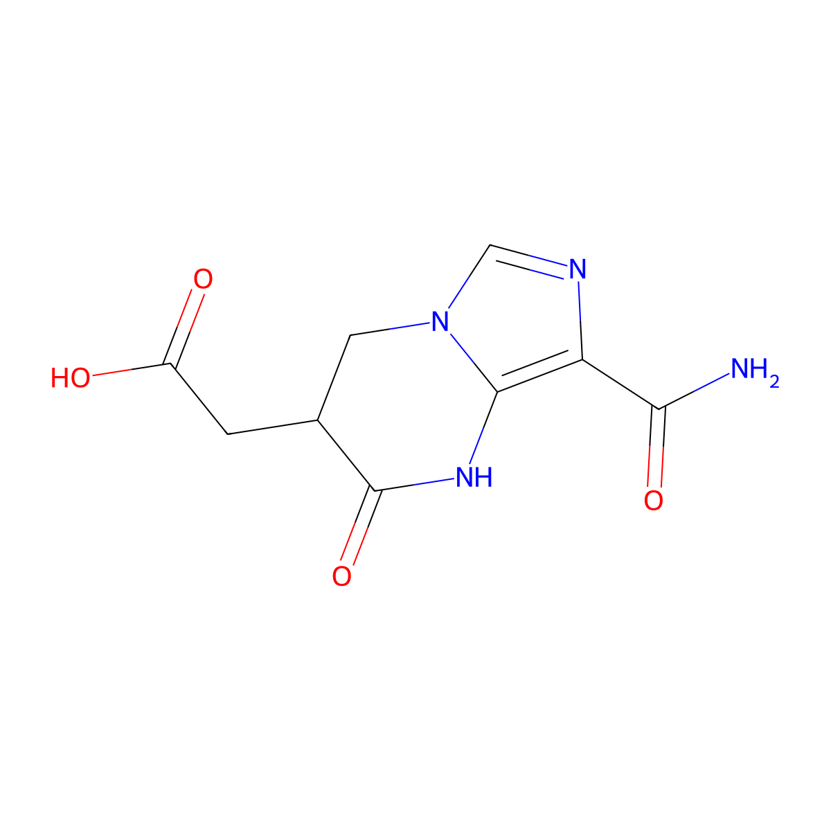 2-{8-carbamoyl-2-oxo-1H,2H,3H,4H-imidazo[1,5-a]pyrimidin-3-yl}aceticacid molecular structure, CAS 2408975-78-8
