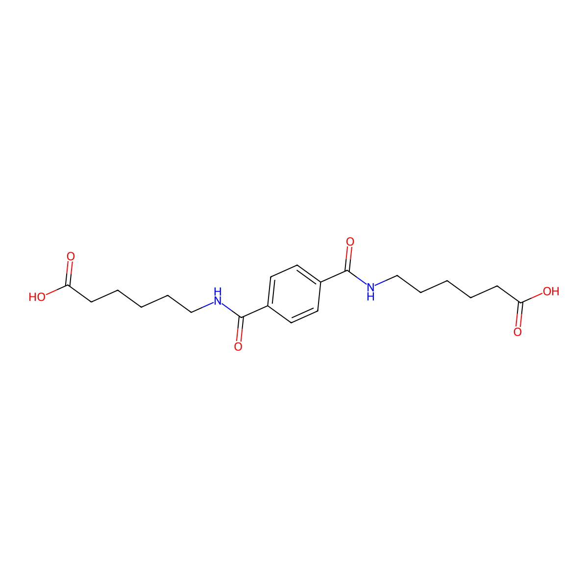 6-[[4-(5-carboxypentylcarbamoyl)benzoyl]amino]hexanoic Acid molecular structure, CAS 2409-13-4
