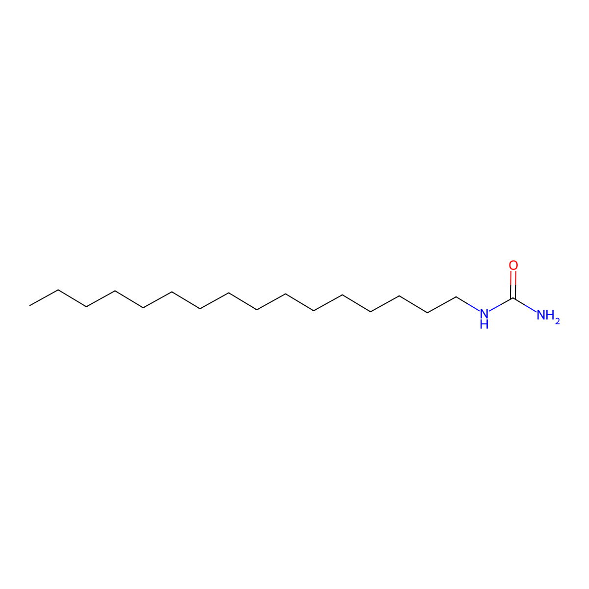 Hexadecylurea molecular structure, CAS 2409-15-6