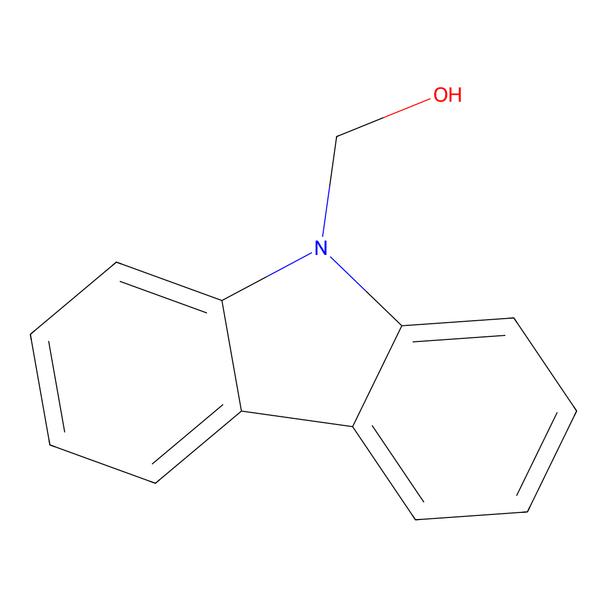 9H-Carbazole-9-methanol molecular structure, CAS 2409-36-1