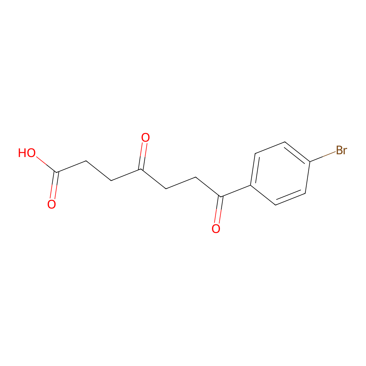 7-(4-Bromophenyl)-4,7-dioxoheptanoic acid molecular structure, CAS 24090-07-1