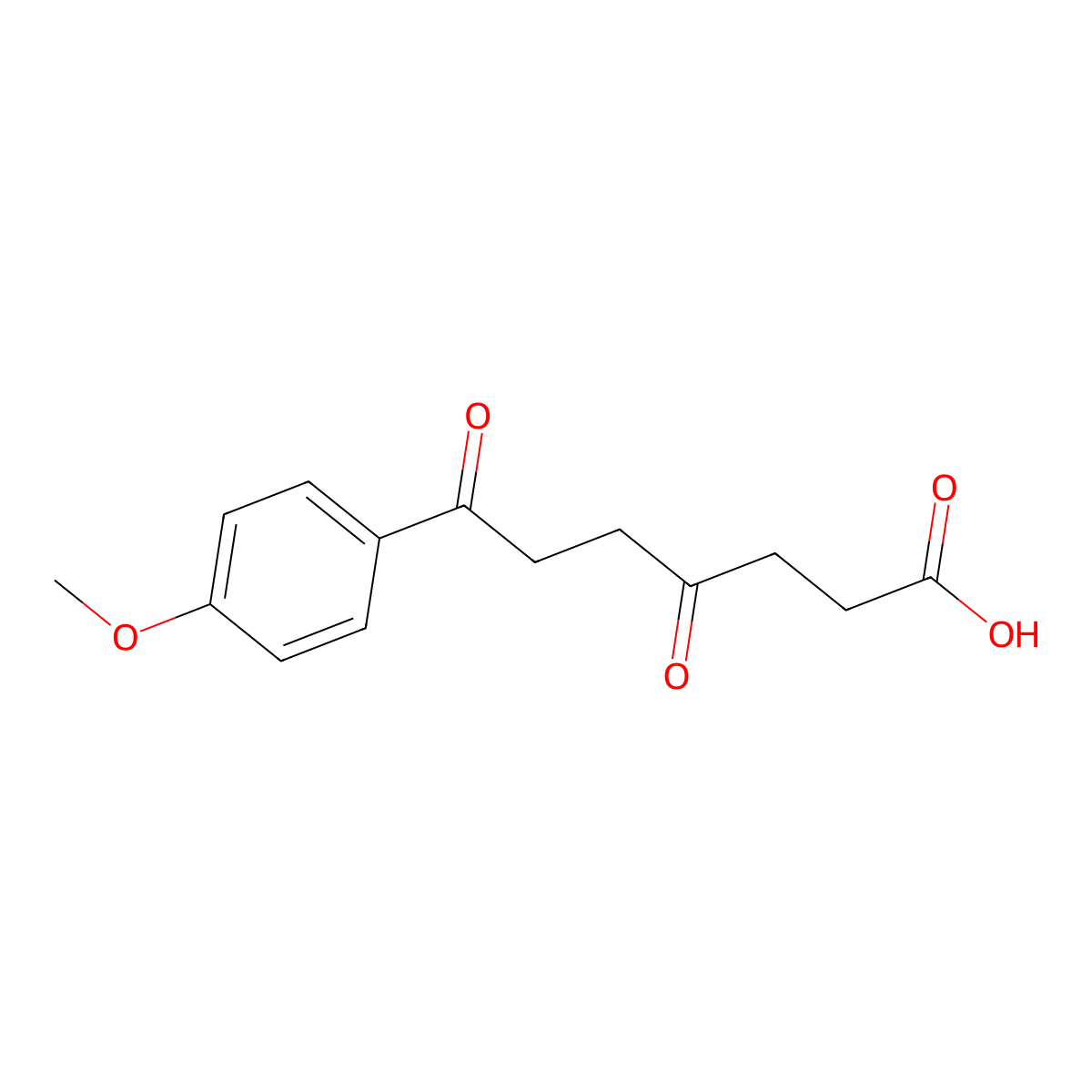 7-(4-Methoxyphenyl)-4,7-dioxoheptanoic acid molecular structure, CAS 24090-40-2