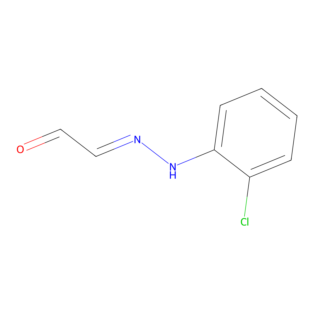 2-(2-(2-Chlorophenyl)hydrazono)acetaldehyde molecular structure, CAS 2409155-69-5