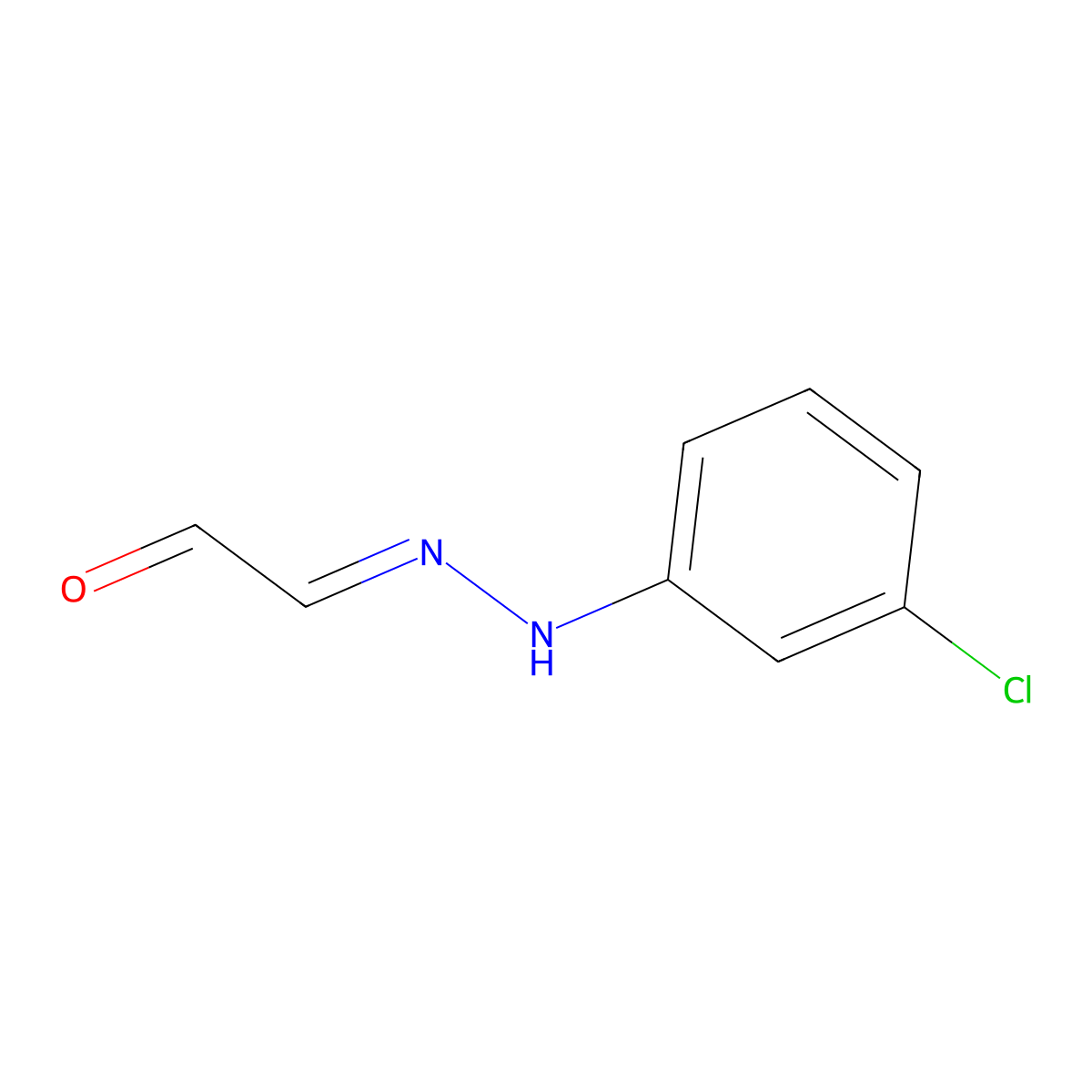 2-(2-(3-Chlorophenyl)hydrazono)acetaldehyde molecular structure, CAS 2409155-70-8