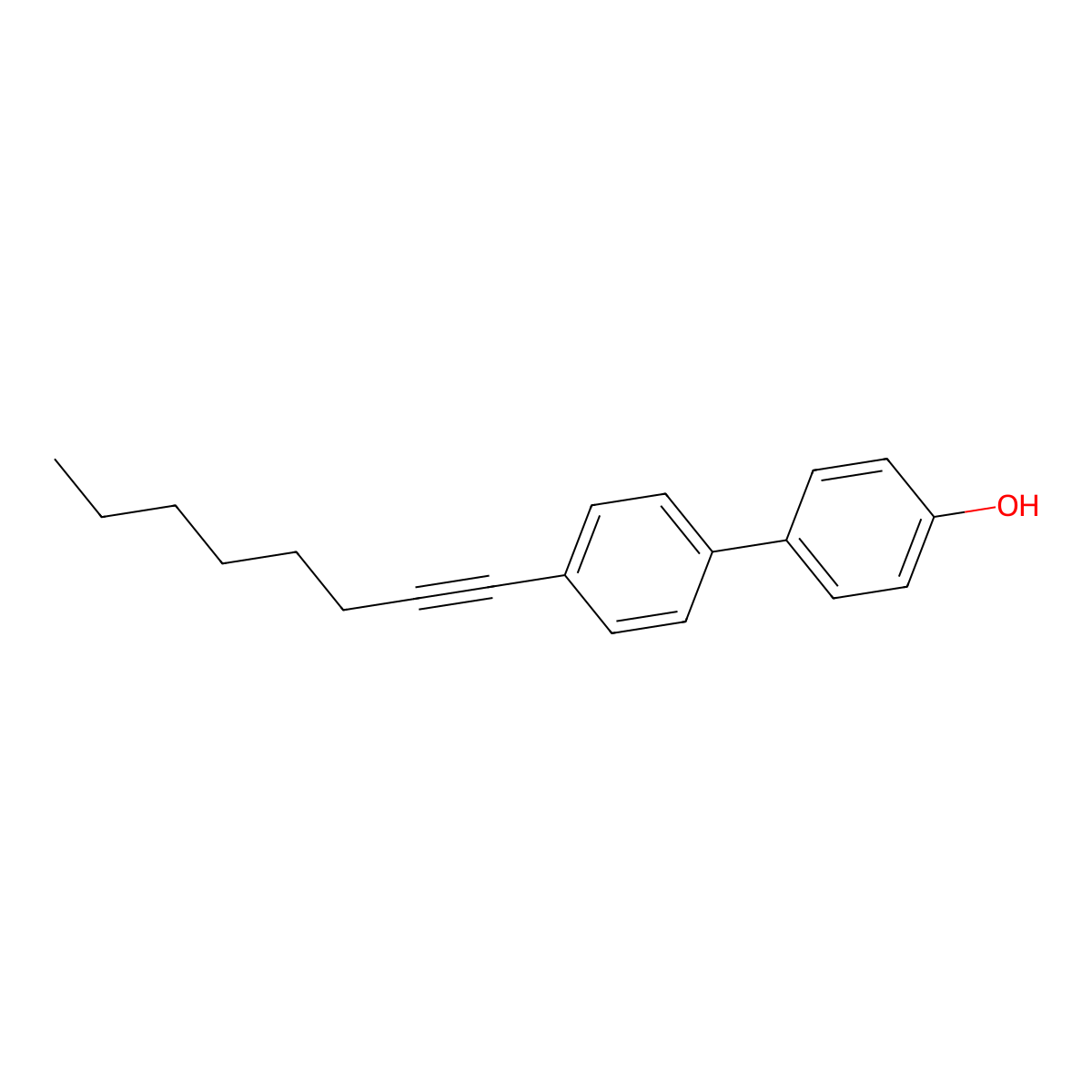 4'-(Oct-1-yn-1-yl)-[1,1'-biphenyl]-4-ol molecular structure, CAS 2409158-77-4