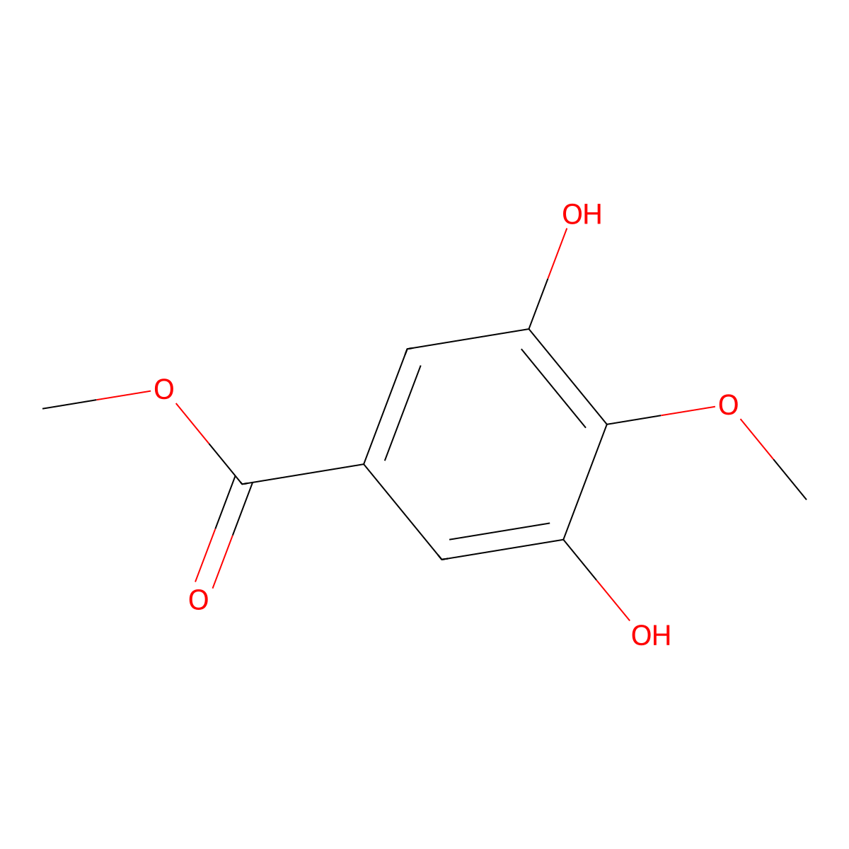 Methyl 3,5-Dihydroxy-4-Methoxybenzoate molecular structure, CAS 24093-81-0