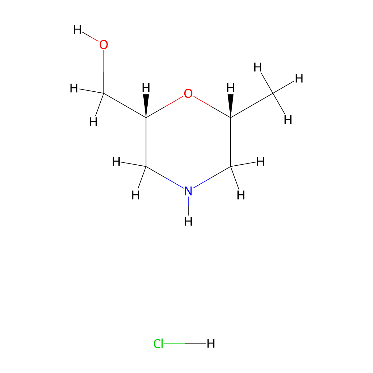 ((2R,6R)-6-methylmorpholin-2-yl)methanol hydrochloride molecular structure, CAS 2409588-87-8