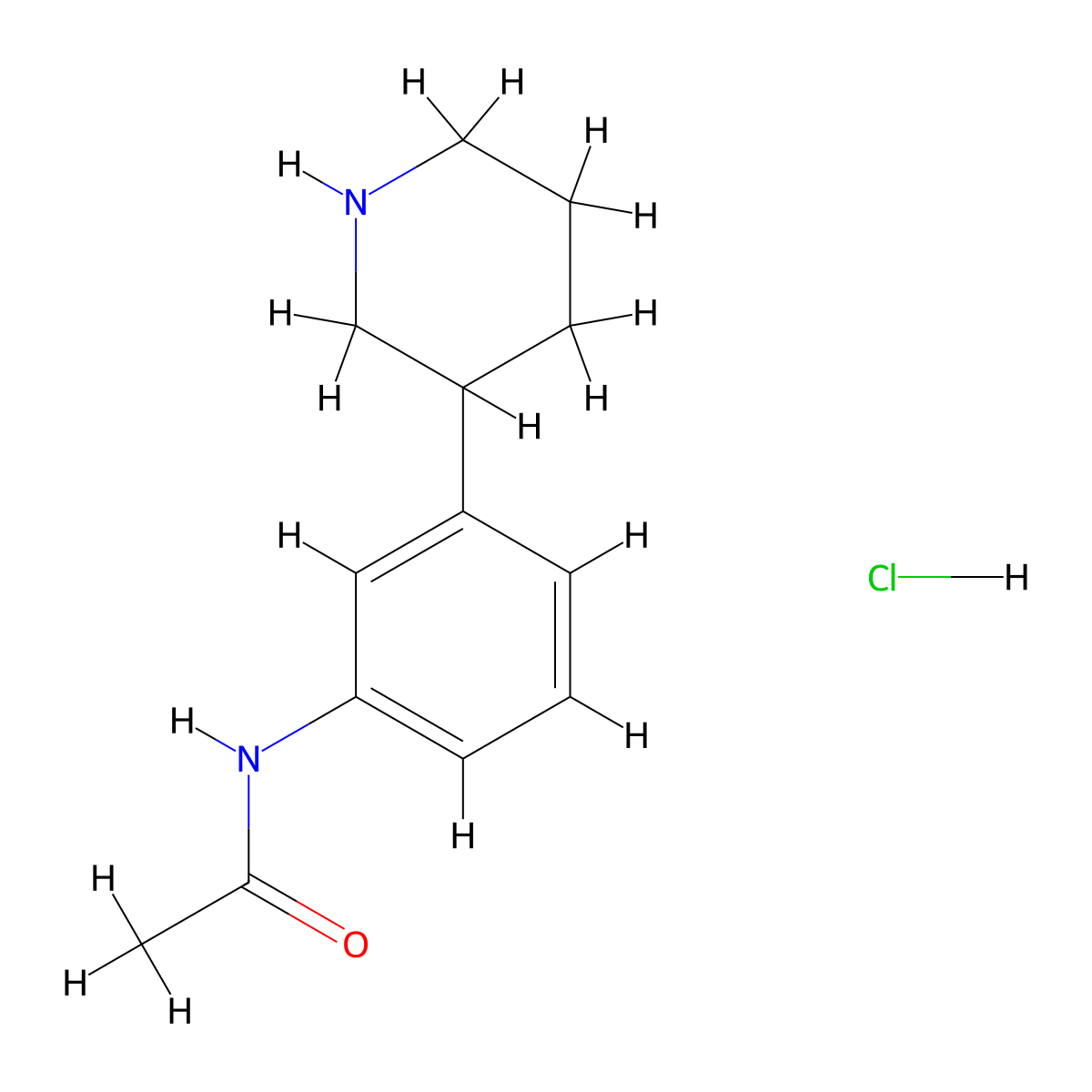 N-(3-(piperidin-3-yl)phenyl)acetamide hydrochloride molecular structure, CAS 2409589-89-3