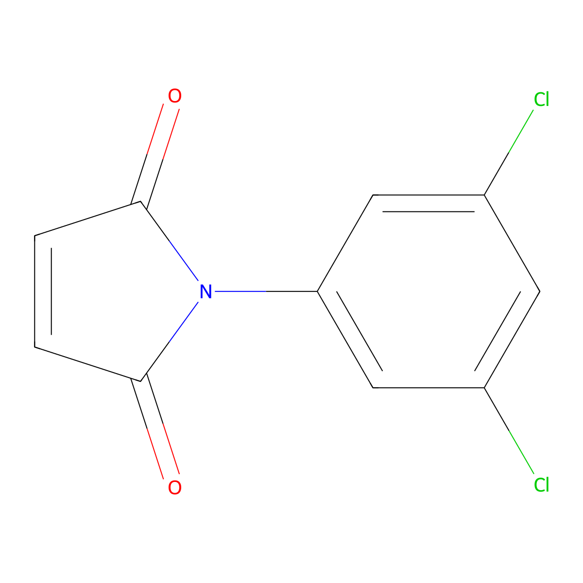 N-(3,5-Dichlorophenyl)maleimide molecular structure, CAS 24096-52-4