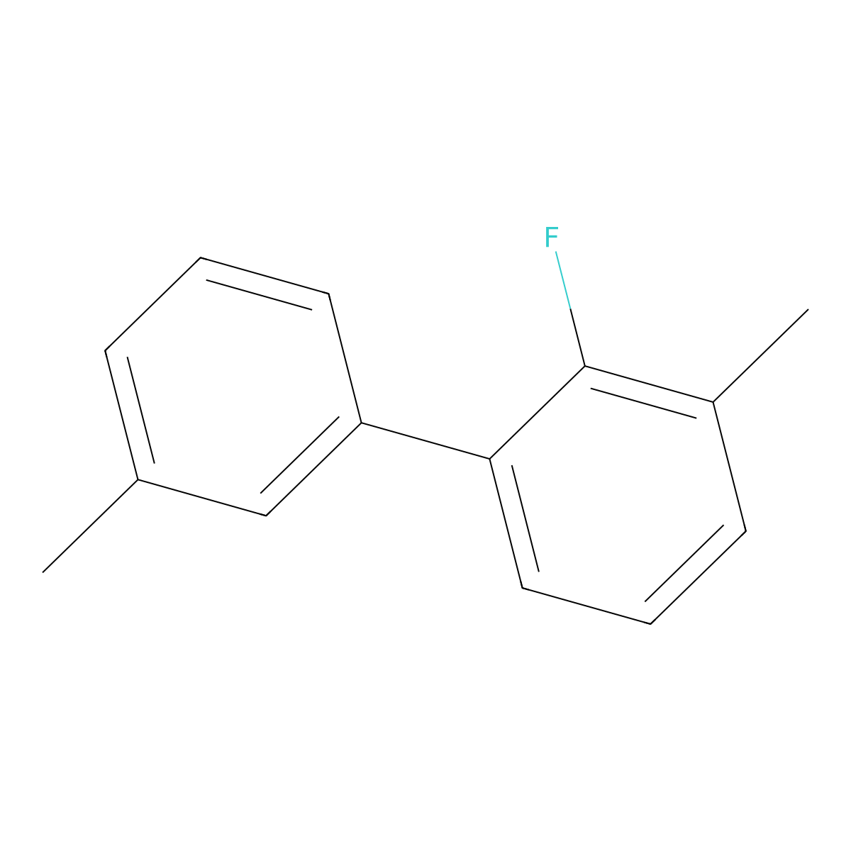2-Fluoro-3,3'-dimethyl-1,1'-biphenyl molecular structure, CAS 2409648-14-0