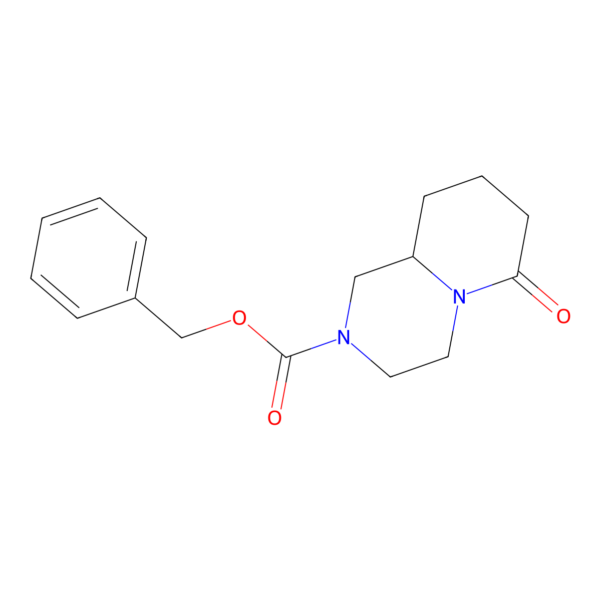 6-Oxo-octahydro-pyrido[1,2-a]pyrazine-2-carboxylic acid benzyl ester molecular structure, CAS 2409670-59-1