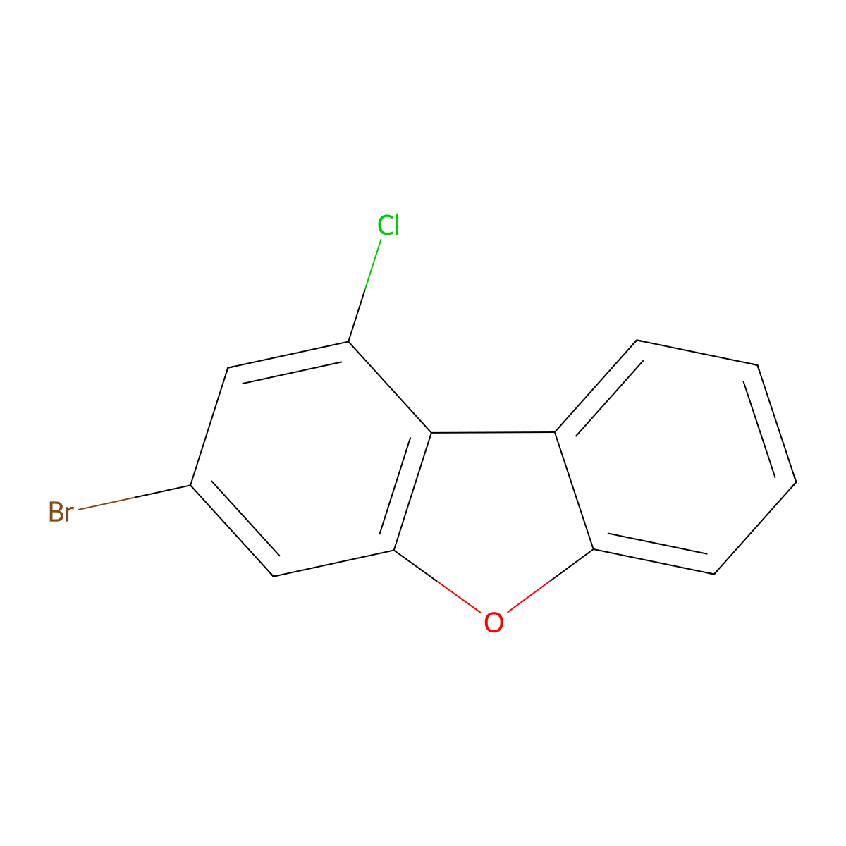 3-Bromo-1-chlorodibenzo[b,d]furan molecular structure, CAS 2409784-63-8
