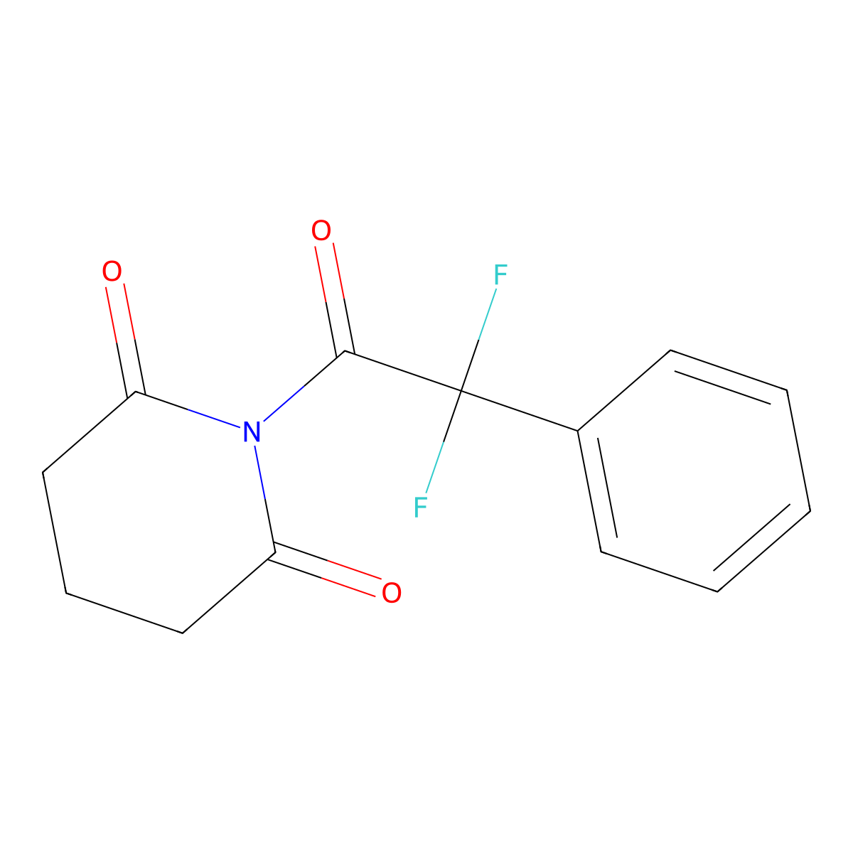 1-(2,2-Difluoro-2-phenylacetyl)piperidine-2,6-dione molecular structure, CAS 2409834-22-4