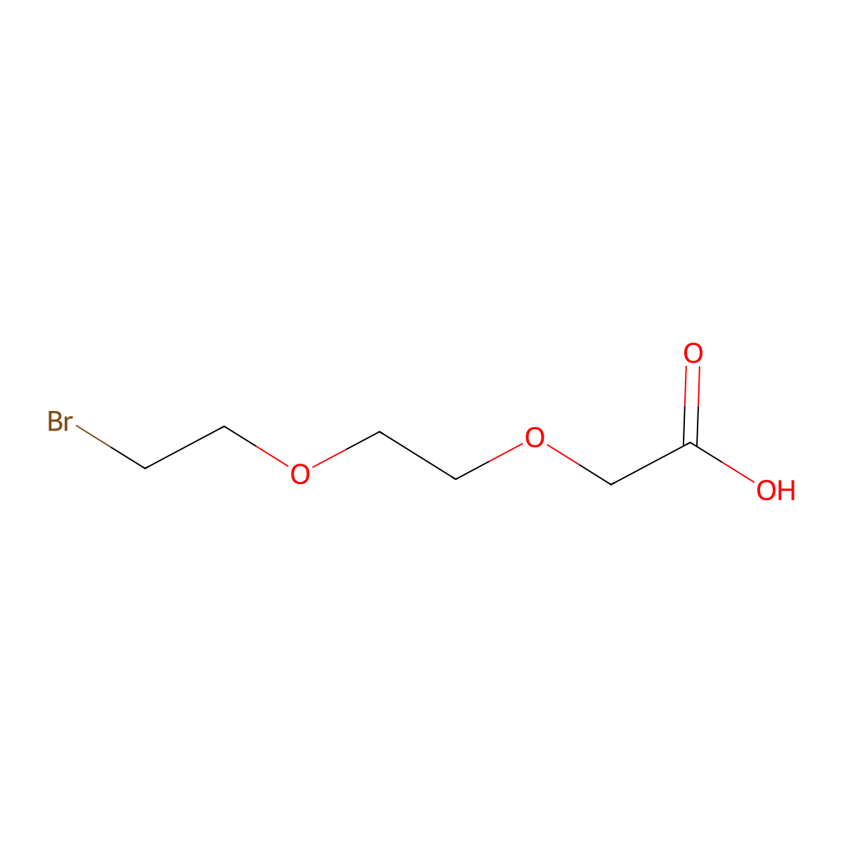 Bromo-PEG2-acetic acid molecular structure, CAS 2409962-85-0