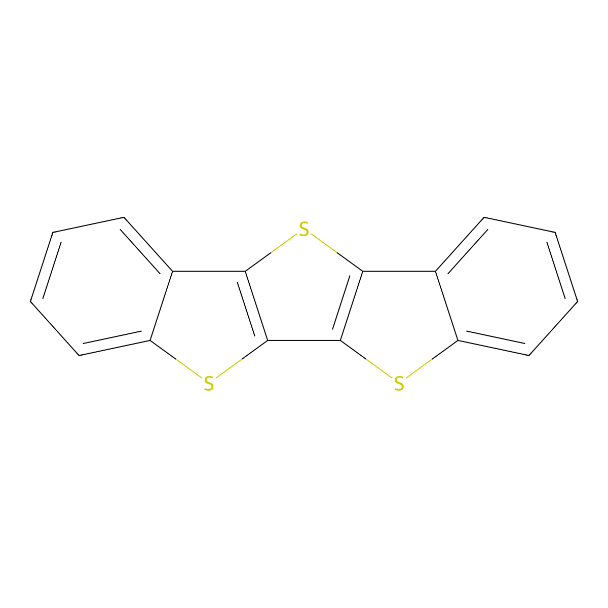Thieno[3,2-b:4,5-b']bis[1]benzothiophene molecular structure, CAS 241-13-4